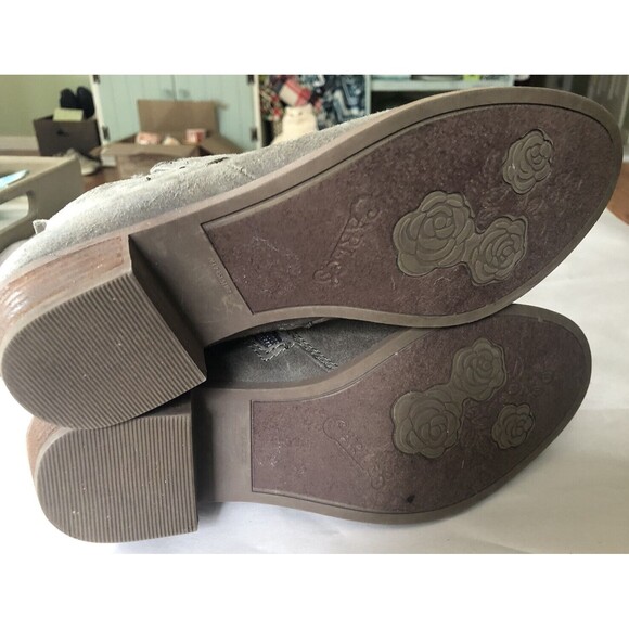 Carlos by Carlos Santana Women's Ankle Boots Suede Size 7.5 Brown 1.5" Heel - Picture 6 of 7